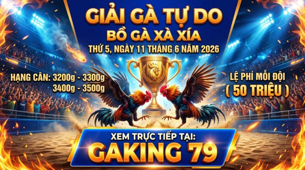 [THÔNG BÁO] GIẢI ĐÁ GÀ XÀ XÍA HÀ TIÊN THỨ 5 NGÀY 11/6/2026 - kobk.club